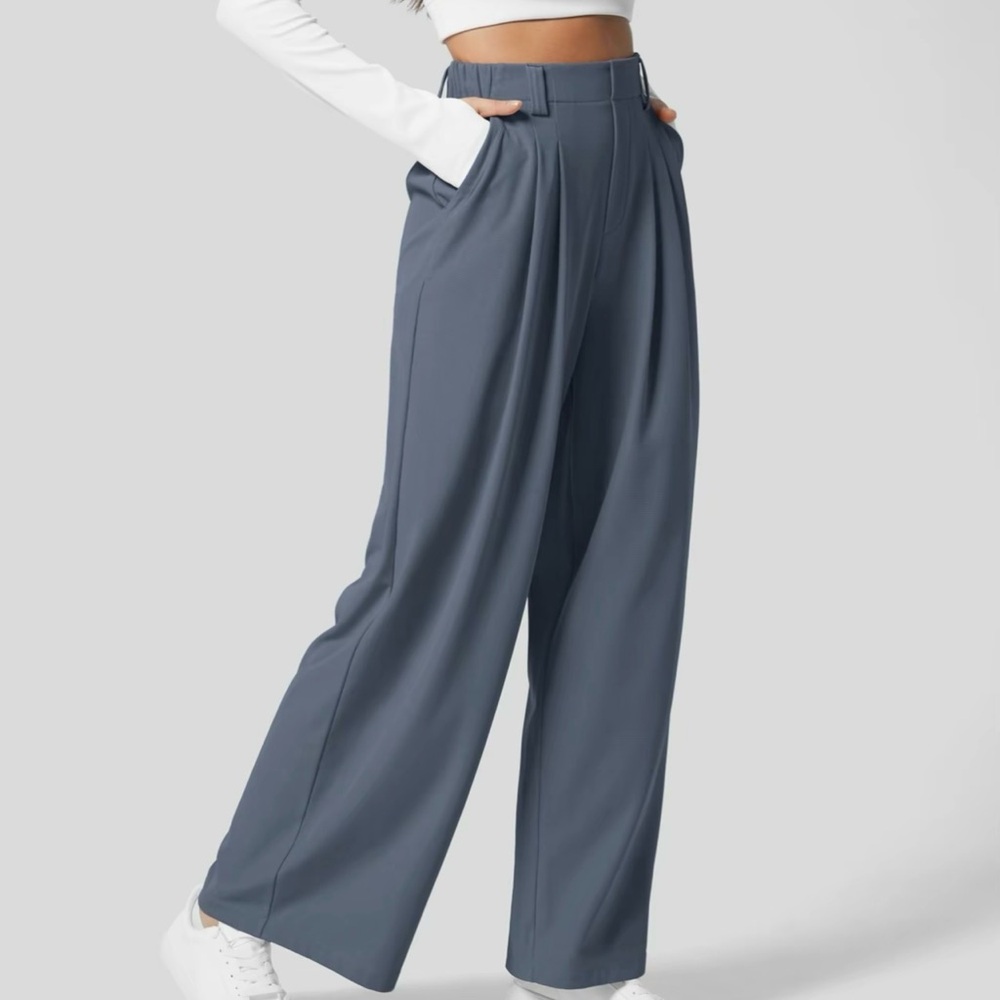 NWOT Halara, High-Waisted, Wide Leg Pants, Petite 16